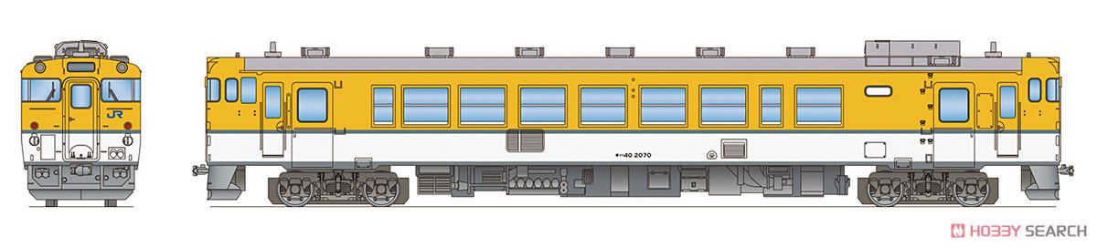 (Z) キハ40 2000番代 広島色 (キハ40-2046 広ヒロ・1990年) 動力つき M車 (鉄道模型) その他の画像1