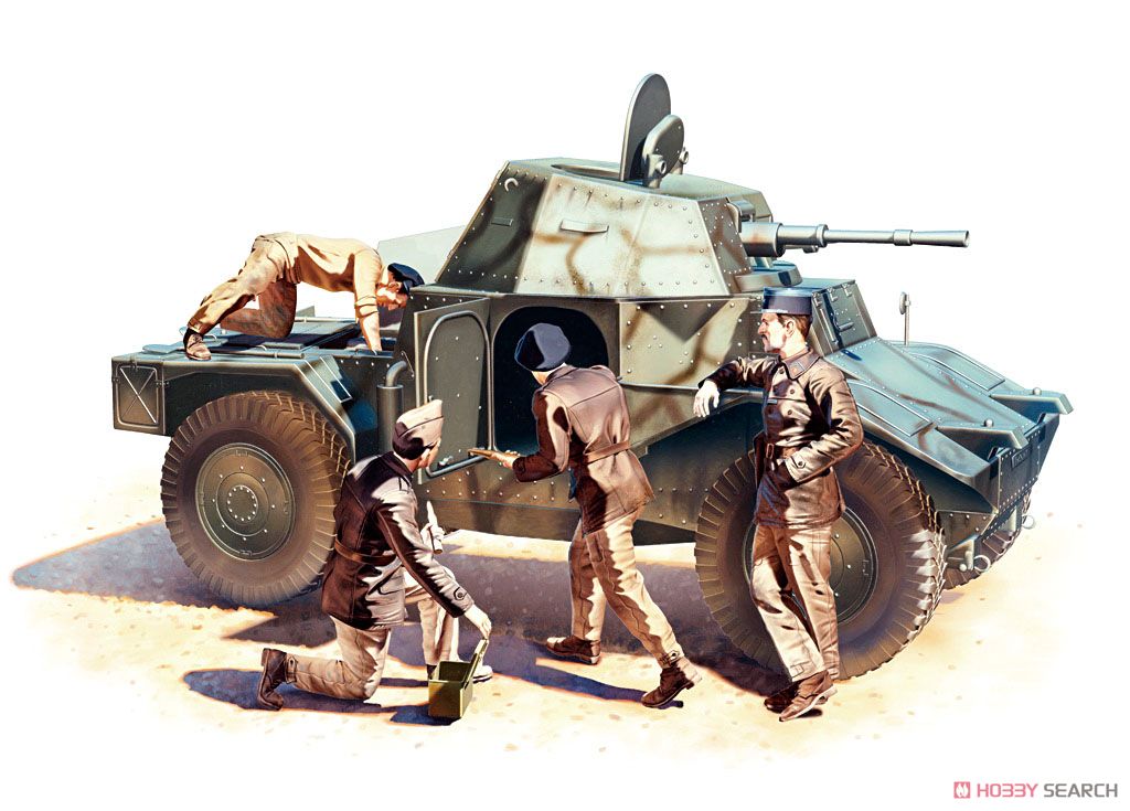 French Panhard AMD-35(178) Armored Vehicle w/Armored Vehicle Crew (Plastic model) Other picture1
