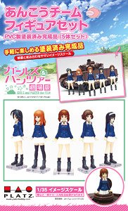 ガールズ&パンツァー 劇場版 1/35 イメージスケール あんこうチーム フィギュアセット (塗装済み完成品)