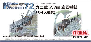1/72 Type 92 7.7mm Machine Gun (Lewis Gun) (Plastic model)