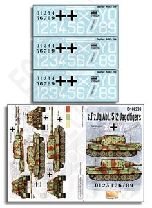 WWII独 第512重戦車駆逐大隊のヤークトティーガー (プラモデル)