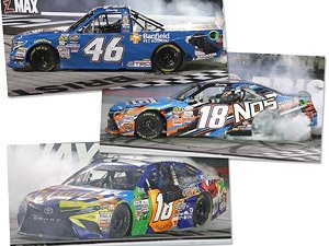 Toyota Tundra #46,Toyota Camry #18, Toyota Camry #18 Winner Kyle Busch 3-Car Set (Diecast Car)