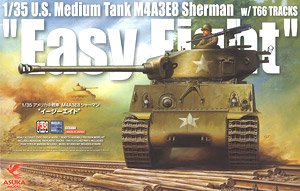 U.S. Medium Tank M4A3E8 Sherman `Easy Eight` (w/T66 Tracks) w/Initial Release Bonus Item (Plastic model)