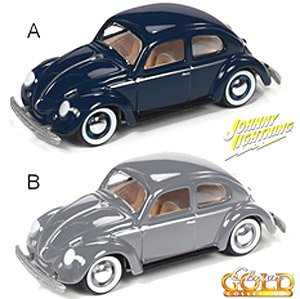 1950 VW Split Window Beetle DarlBlue/PearlGray (2台セット) (ミニカー)