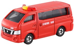No.027 Nissan NV350 Caravan Fire Chief Car (Blister pack) (Tomica)