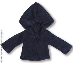 Komorebimori no Oyofukuyasan [PNM Fluffy Hood Long Cardigan II] (Navy) (Fashion Doll)