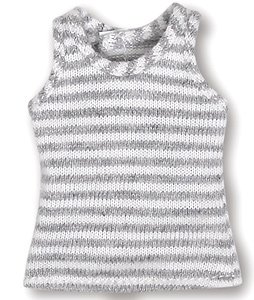 PNXS Boys Tank Top (Gray x White Boader) (Fashion Doll)