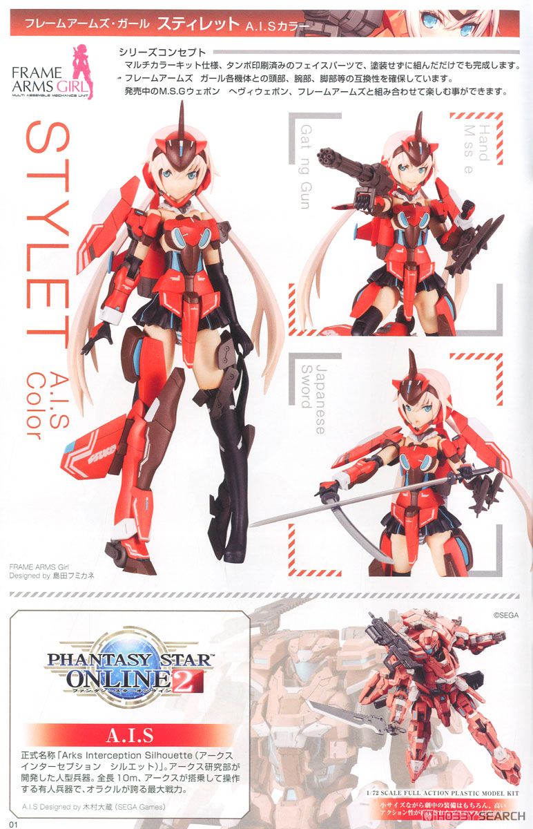 Frame Arms Girl Stylet A.I.S Color (Plastic model) About item1