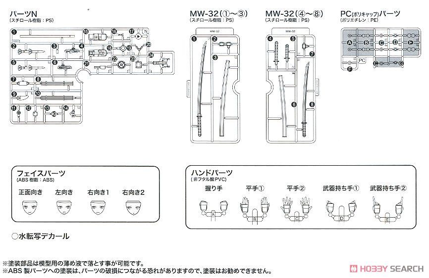 Frame Arms Girl Stylet A.I.S Color (Plastic model) Assembly guide11