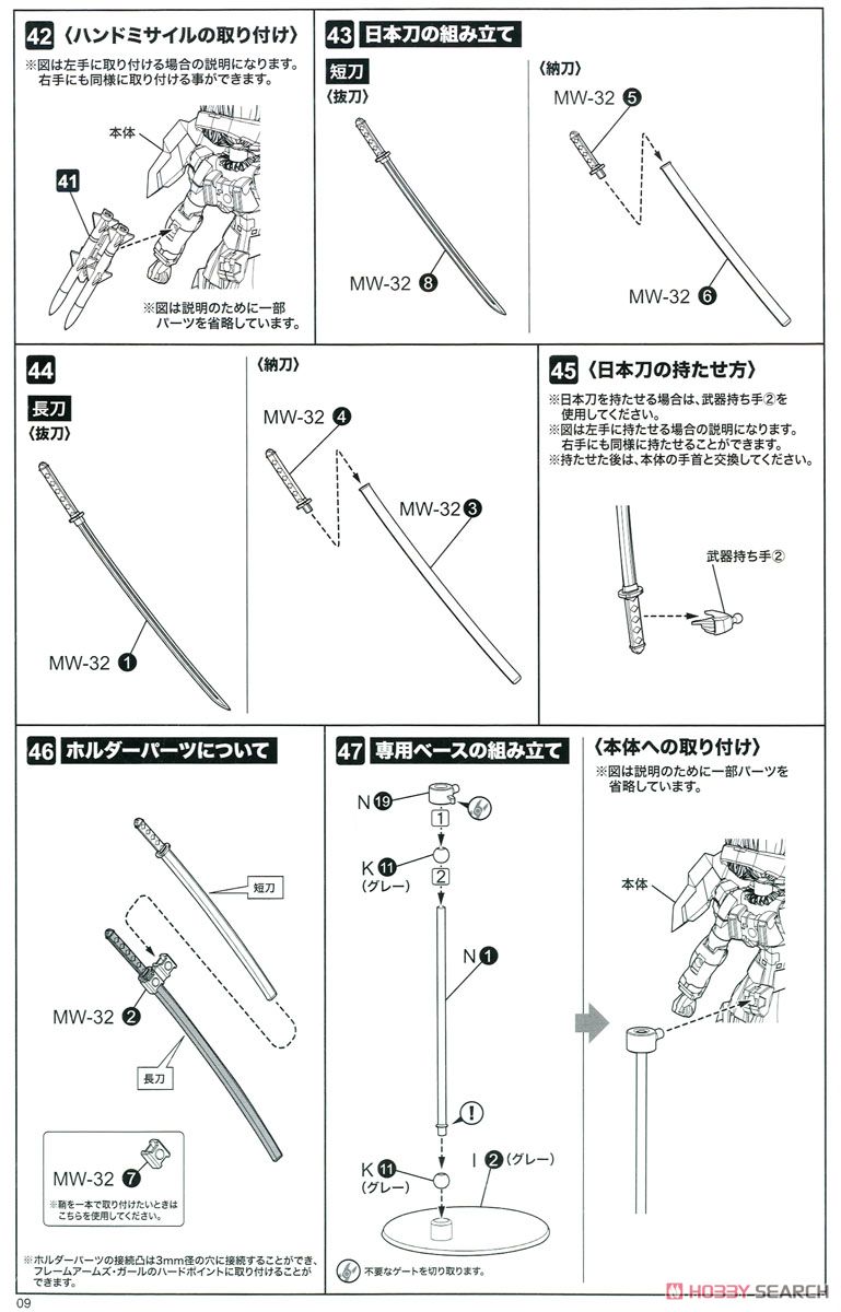 Frame Arms Girl Stylet A.I.S Color (Plastic model) Assembly guide7