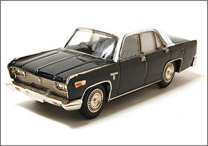 ファインモデル 三菱デボネア 1978年式 リアカーテン付き仕様 (黒/白トップ) (ミニカー)