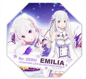 Re:ゼロから始める異世界生活 卓上ミニ傘 エミリア (キャラクターグッズ)