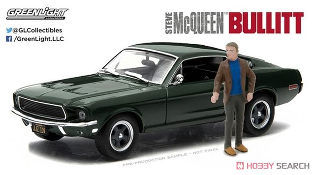 Bullitt (1968) - 1968 Ford Mustang GT Fastback with Steve McQueen Figure (Diecast Car) Item picture1