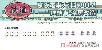 鉄道コレクション 京阪電車大津線 80型 連結車・冷房改造 (2両セット) (鉄道模型) 中身1