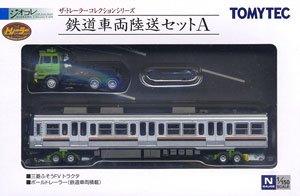 ザ・トレーラーコレクション 鉄道車両陸送 - セットA (三菱ふそうFV トラクタ + ポールトレーラー) (鉄道模型)