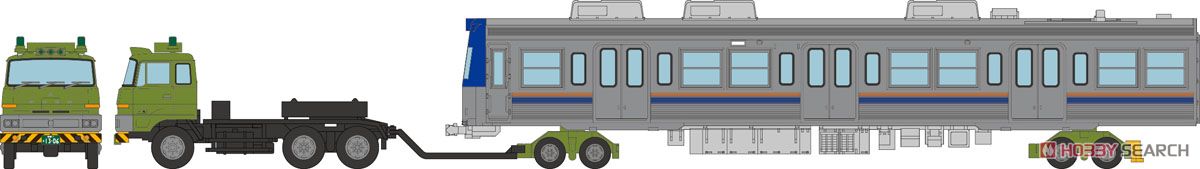 The Trailer Collection Railway Vehicle Land Transportation - Set A (Mitsubishi Fuso FV Tractor + Pole Trailer) (Model Train) その他の画像1