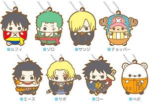 Rubber Mascot One Piece Tamakoro Series (Set of 8) (Anime Toy)