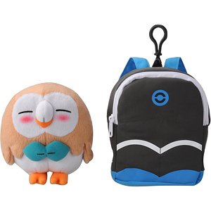 Pokemon Plush Rowlet (Ash`s Backpack) (Character Toy)