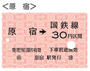 硬券切符デザインパスケース Vol.1 原宿 (鉄道関連商品)