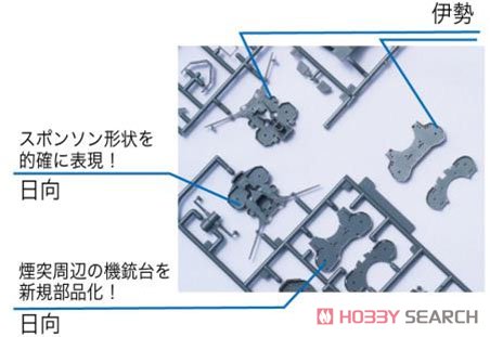 日本海軍航空戦艦 日向 (プラモデル) その他の画像3