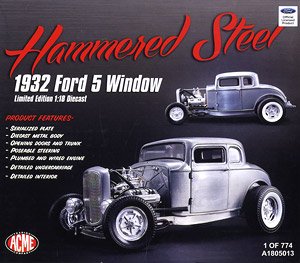 Ford 3 Window 1932 Hammered Steel (Diecast Car)