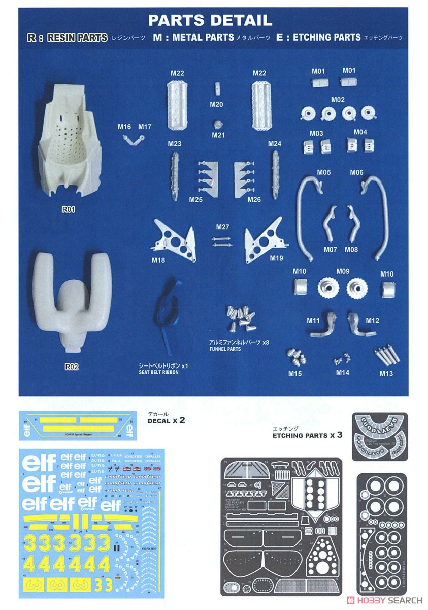 P34 Spanish GP Qualify 1976 #4 (レジン・メタルキット) 設計図5