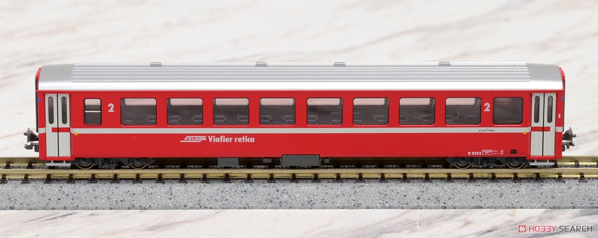 KATO製 アルプスの機関車 Ge4/4-III + アルプスの赤い客車 EWI (9両セット) ★レーティッシュ鉄道「のぞみ」キーホルダー付き ホビーサーチ流通限定セット (鉄道模型) 商品画像11