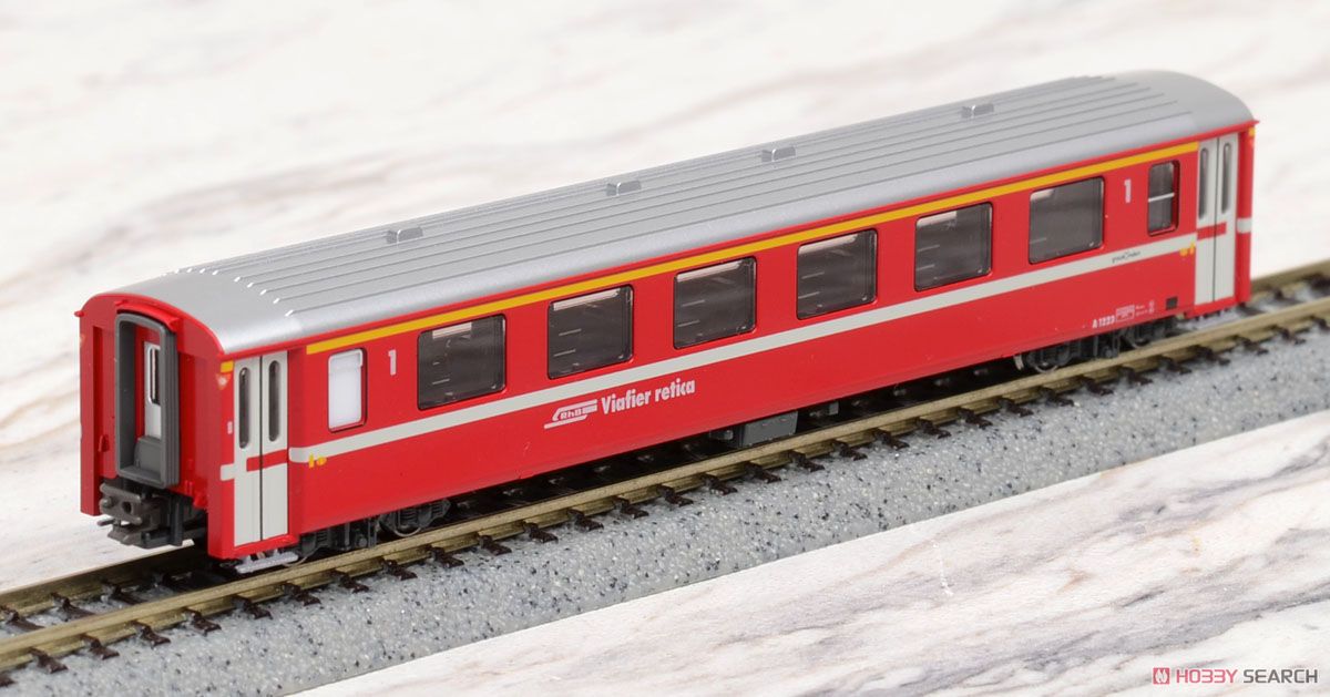 KATO製 アルプスの機関車 Ge4/4-III + アルプスの赤い客車 EWI (9両セット) ★レーティッシュ鉄道「のぞみ」キーホルダー付き ホビーサーチ流通限定セット (鉄道模型) 商品画像8