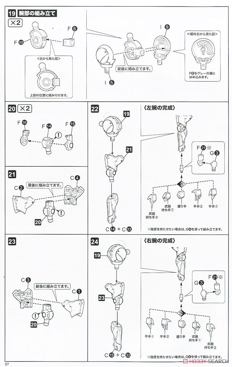 Frame Arms Girl Baihu (White Tiger) (Plastic model) Assembly guide3