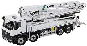 Schwing S43SXIII Mercedes-Benz Arocs 8x4 Concrete Pumping Truck (Diecast Car)