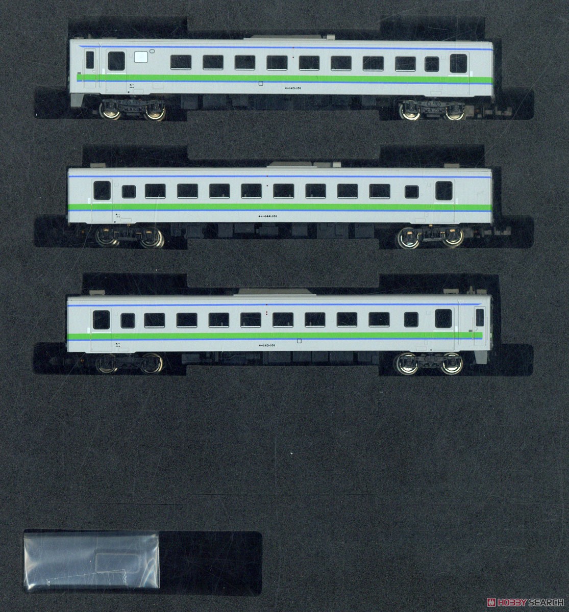 J.R. Hokkaido Type KIHA143/KISAHA144 Air-Conditioned Car Standard Three Car Formation Set (w/Motor) (Basic 3-Car Set) (Pre-colored Completed) (Model Train) Item picture1
