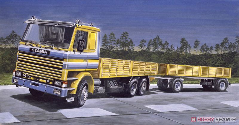 スカニア 142M フラットベッド トラック＆トレーラー (プラモデル) その他の画像1
