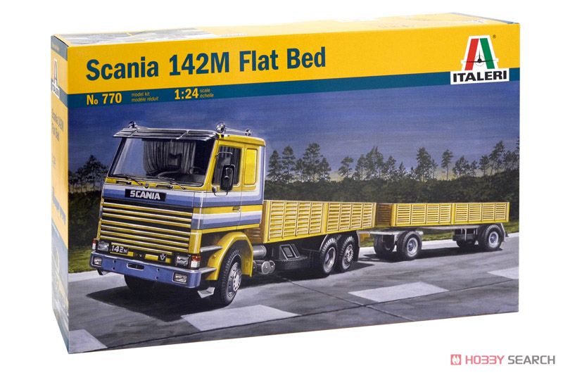 スカニア 142M フラットベッド トラック＆トレーラー (プラモデル) パッケージ1