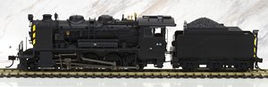 1/80(HO) Steam Locomotive Type 9600 Hokkaido Area Warning Paint (Trimmed Deflector/Convex Type Tender) (Plastic Model) (Pre-Colored Completed) (Model Train)