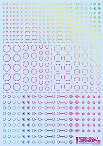Accent Decal A Foil Holo Silver (1 Sheet) (Material)
