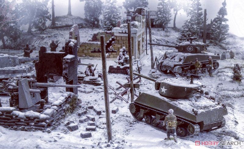 WW.II バストーニュの戦い 連合国軍VSドイツ軍 ジオラマセット (プラモデル) その他の画像8