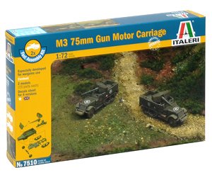 WW.II アメリカ軍 75mm M3 自走迫撃砲(2輌セット) (プラモデル)