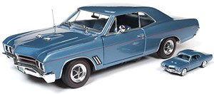 1967 Buick GT Hardtop w/64 scale (Sapphire Blue) (Diecast Car)