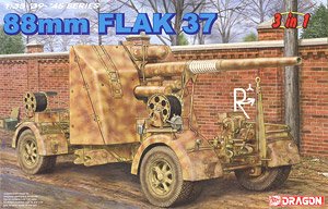 88mm Flak37 + Flak Artillery Crew 1943-45 (Japanese Special Plan Limitation Set) (Plastic model)