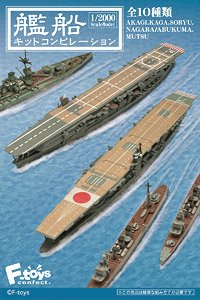 Warship Collection Compilation (Set of 10) (Shokugan) (Plastic model)