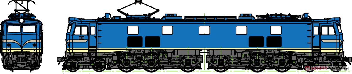 16番(HO) 国鉄EF58小窓 ブルトレ色 (下回り黒) (塗装済み完成品) (鉄道模型) その他の画像1
