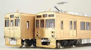 16番(HO) [ハンダ工作入門用] ステンレス電車 2両編成セット 車体キット (2両セット) (組み立てキット) (鉄道模型)