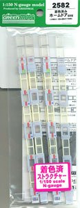 Pre-colored Platform Screen Doors (Small Window/for Commuter Train 20m Class 4 door) (6 Pieces) (Model Train)
