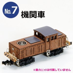 懐かしの木造電車＆機関車 No.7 機関車 車体キット (組み立てキット) (鉄道模型)