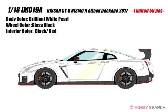 Nissan GT-R Nismo N Attack Package 2017 Brilliant White Pearl (Diecast Car) Other picture1