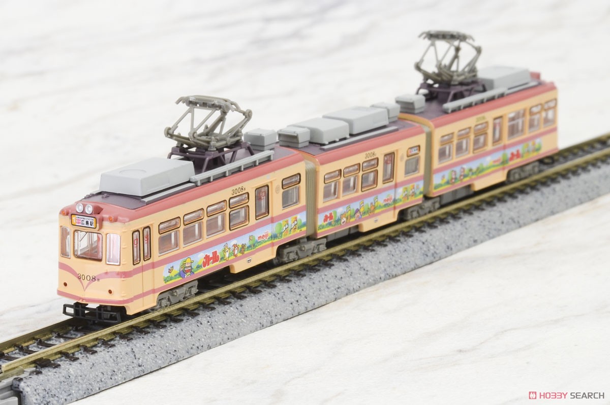 鉄道コレクション 広島電鉄 3000形 3008号 (カール広告車) (鉄道模型) 商品画像6