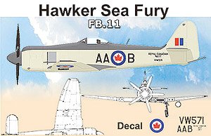 ホーカー・シーフューリーFB.11戦闘爆撃機・カナダ軍 (プラモデル)