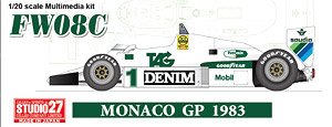 ウィリアムズ FW08C モナコGP 1983 (レジン・メタルキット)
