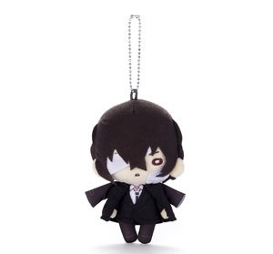 Nitotan Bungo Stray Dogs Plush w/Ball Chain Osamu Dazai (Black Age) (Anime Toy)