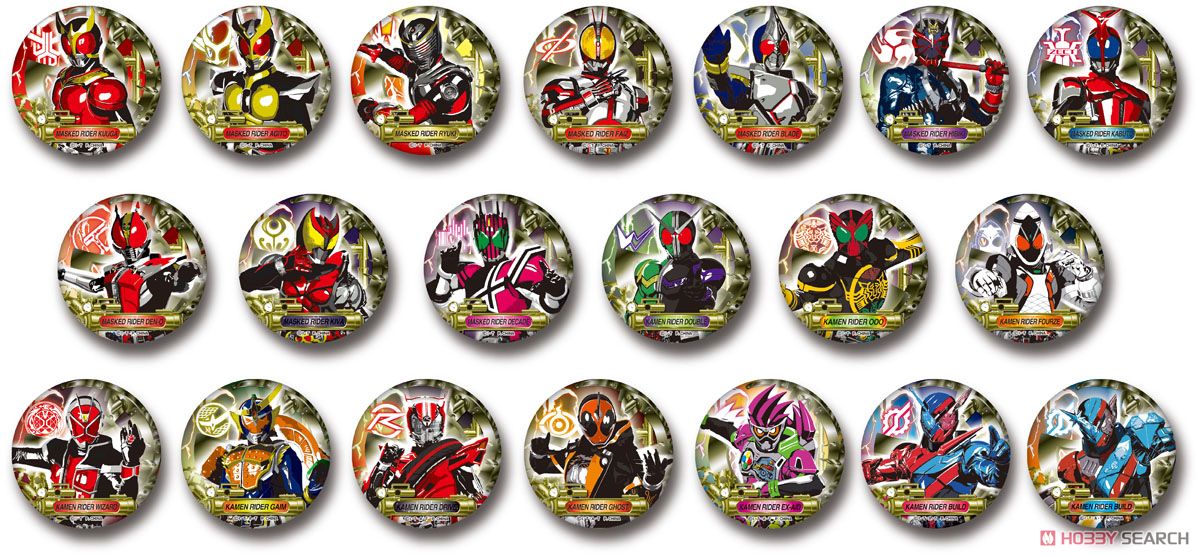 KR-07 仮面ライダー 缶バッジコレクション 12個セット (キャラクターグッズ) 商品画像1